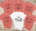 Bride  Family shirts, Mon of Bride, bridal party shirts, Wedding shirts, Grandma of Bride, Sister of Bride, Matron of Honor Aunt of Bride