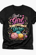Girl and Her Yarn