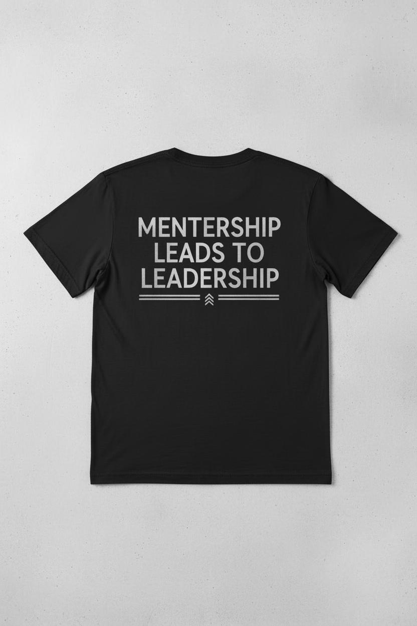 Mentorship Leads to Leadership Tee - Black